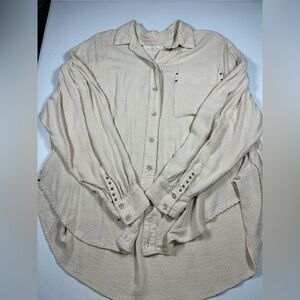 We The Free Textured Cream Top